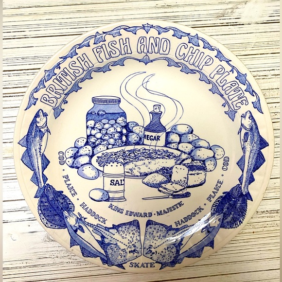 Fish and Chips Plate by John Buck - Picture 1 of 4